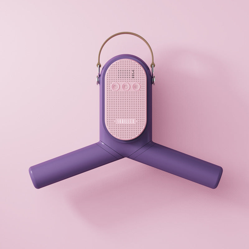 New Skrillex Music Clothes Dryer - Foldable Mini Dryer for Deodorizing and Drying Clothes, Available in Purple/Blue