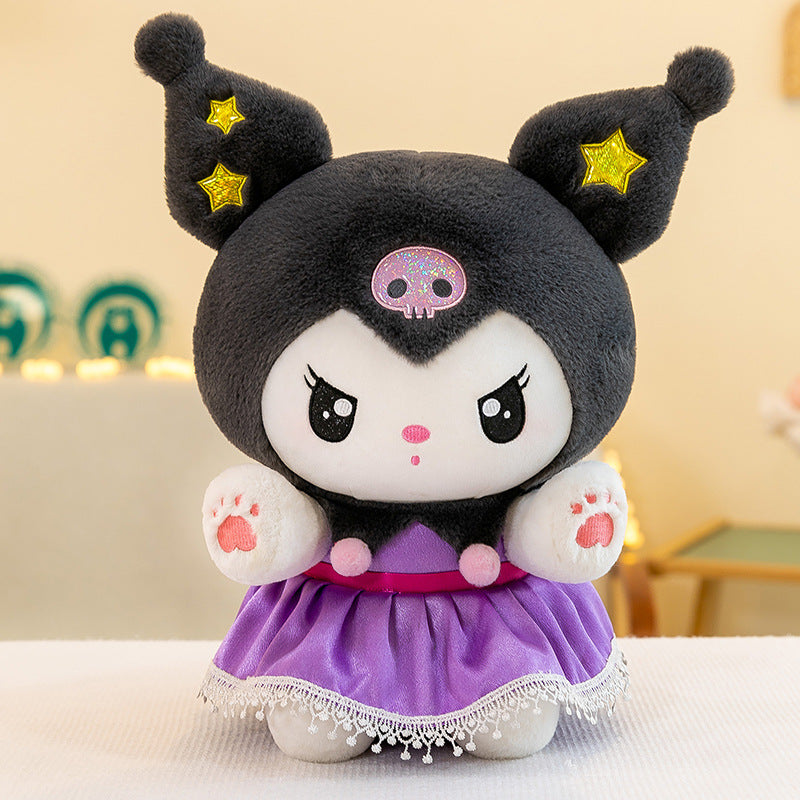 Sanrio Strawberry Kuromi, Princess My Melody, and Cinnamoroll Plush Toys - Multiple Styles and Sizes