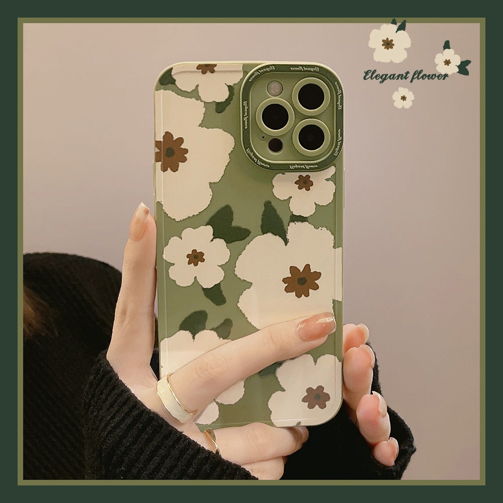 Flower Angel Eyes Phone Case Suitable for Apple Series Artistic Soft Case