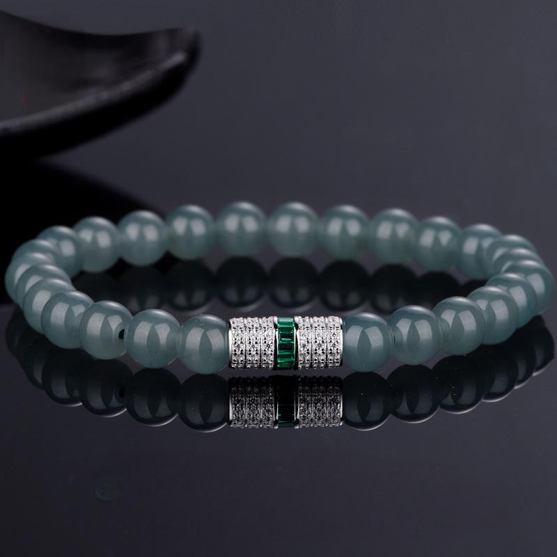 S925 Silver Natural Jade "Endless Journey" Bracelet –  Chinese Style