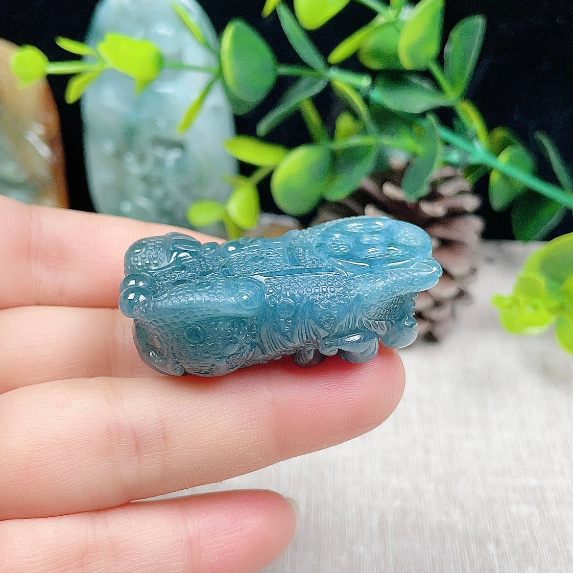 Natural Burmese Jade Pixiu Pendant