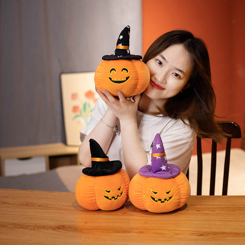 Funny Halloween Pumpkin Pillow Doll