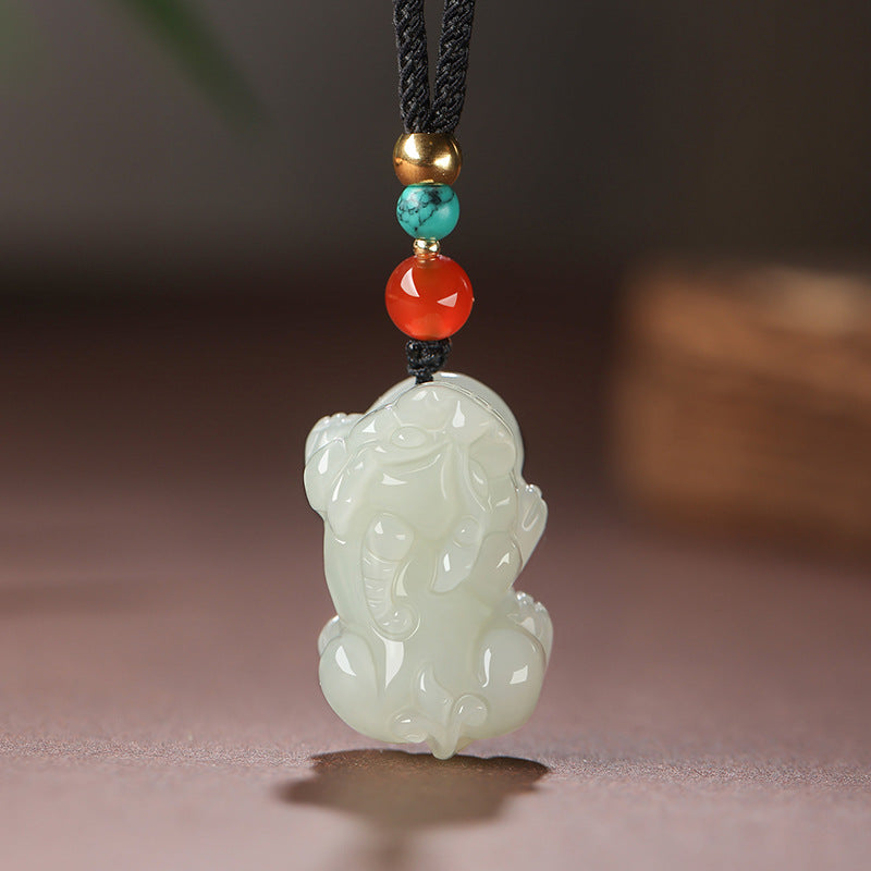 Natural Hetian Jade Pixiu Pendant