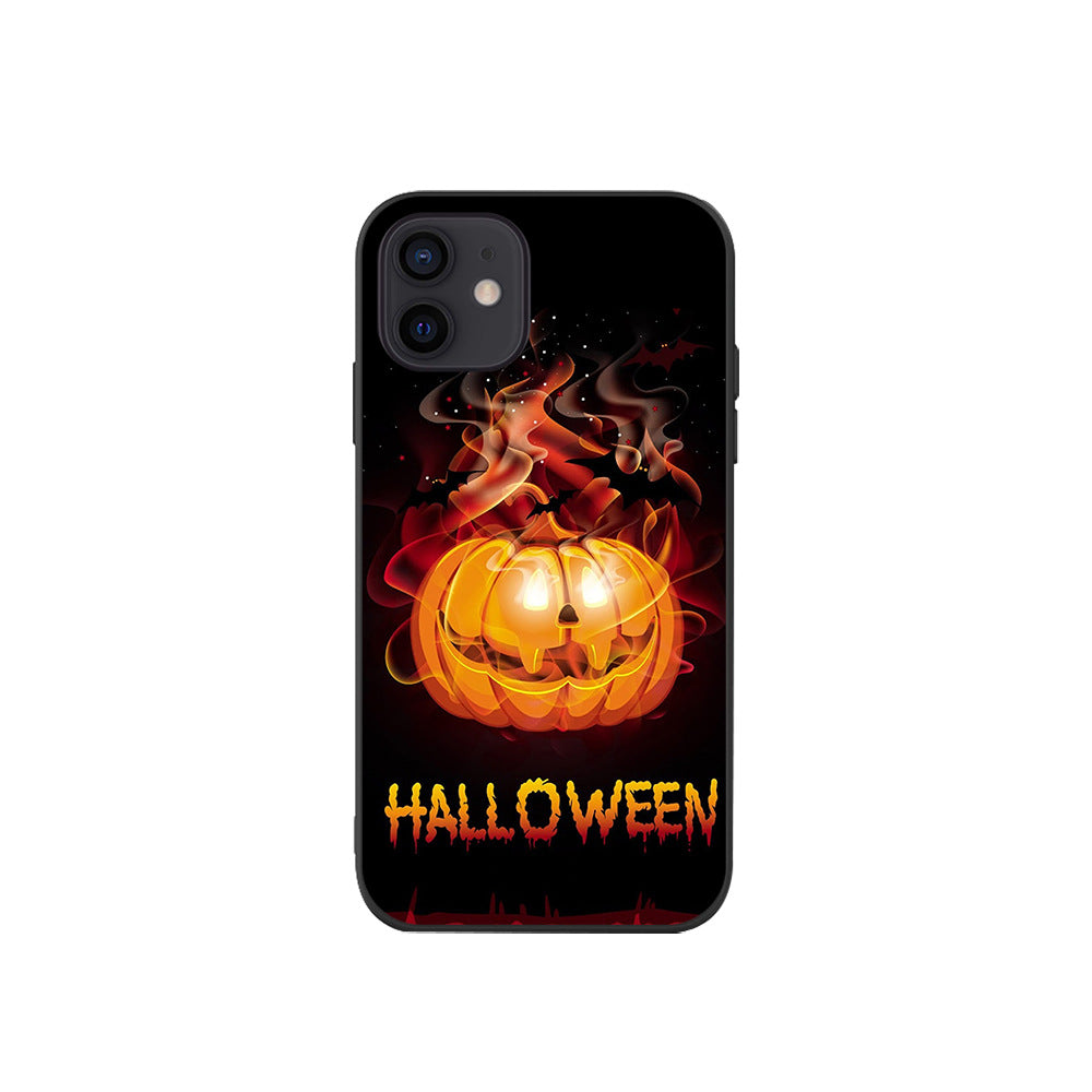 Halloween Party Phone Case - Creative Pumpkin, Witch, Bat, and Haunted House Protective Cover