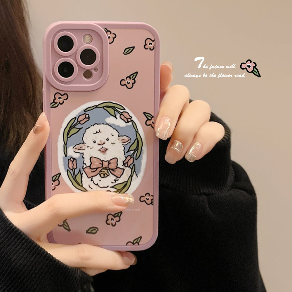 Flower Angel Eyes Phone Case Suitable for Apple Series Artistic Soft Case