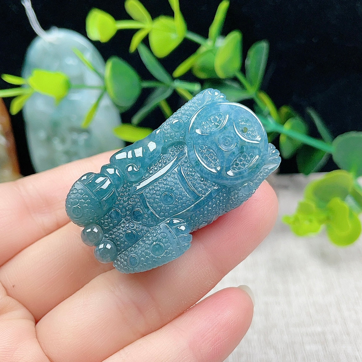 Natural Burmese Jade Pixiu Pendant