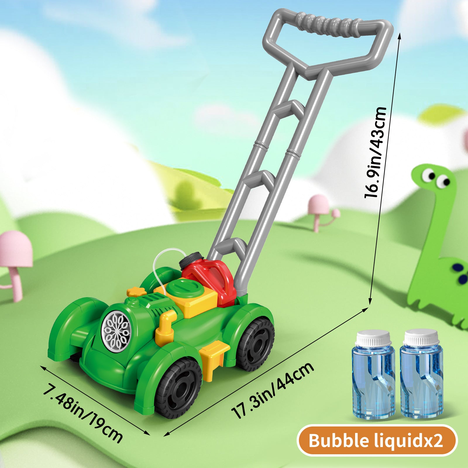 Children’s Tank Push Bubble Car - Electric Rotating Bubble Machine Toy for Outdoor Fun and Weddings