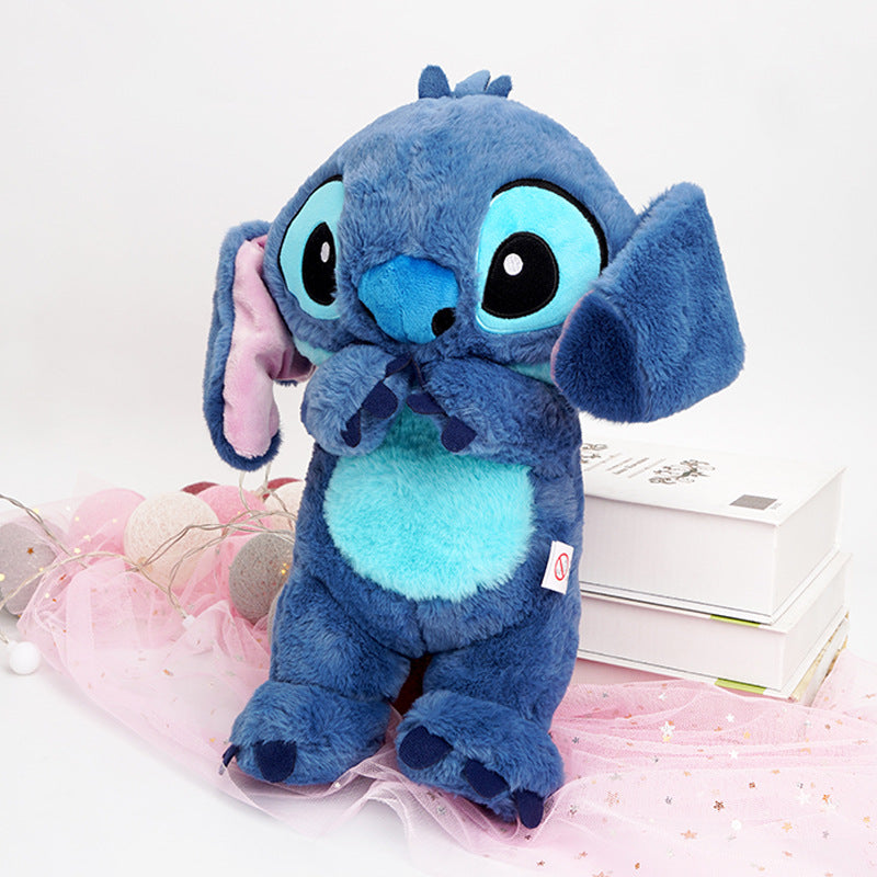 Stitch Plush Toy - Adorable Movable Ear Stitch Plush Doll and Sleep Pillow