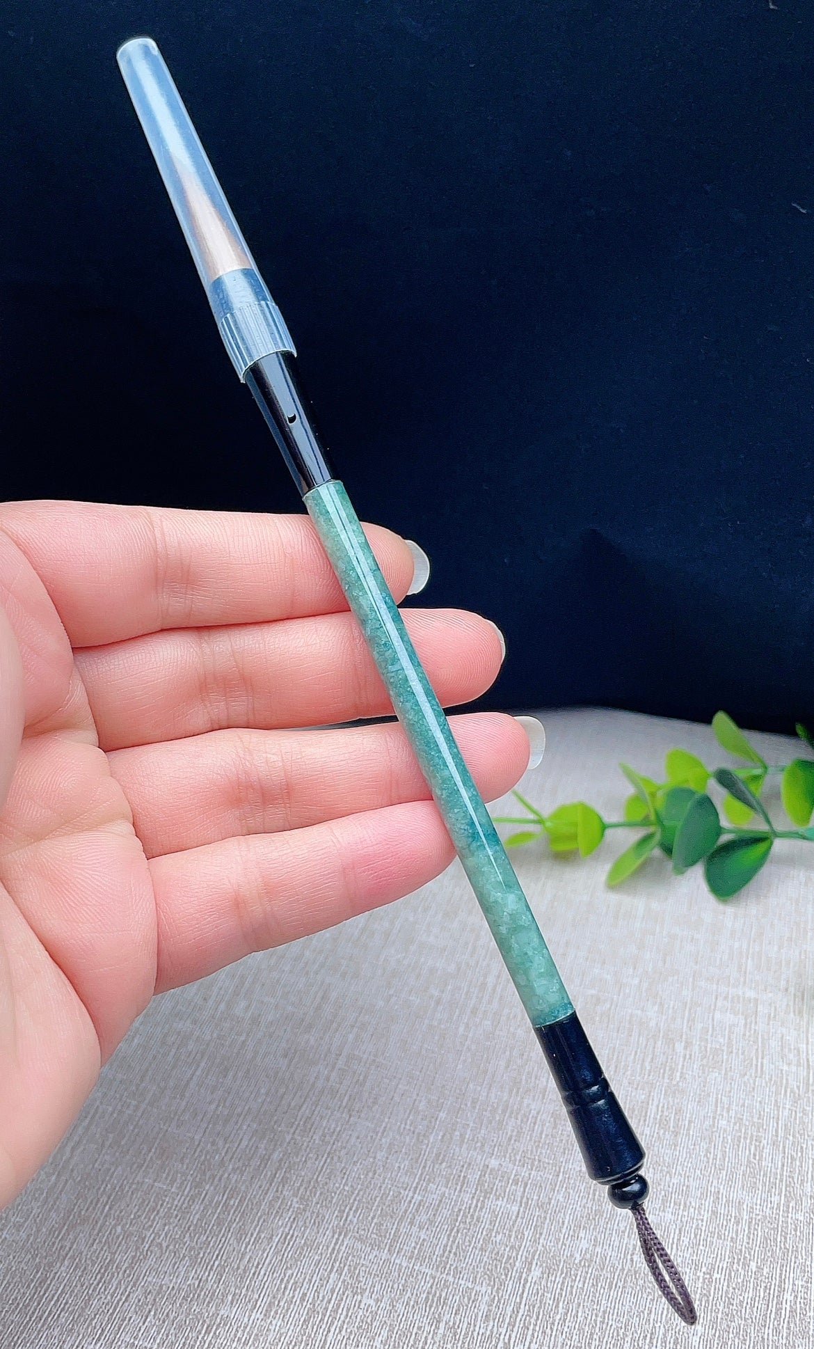 Myanmar natural jadeite brush