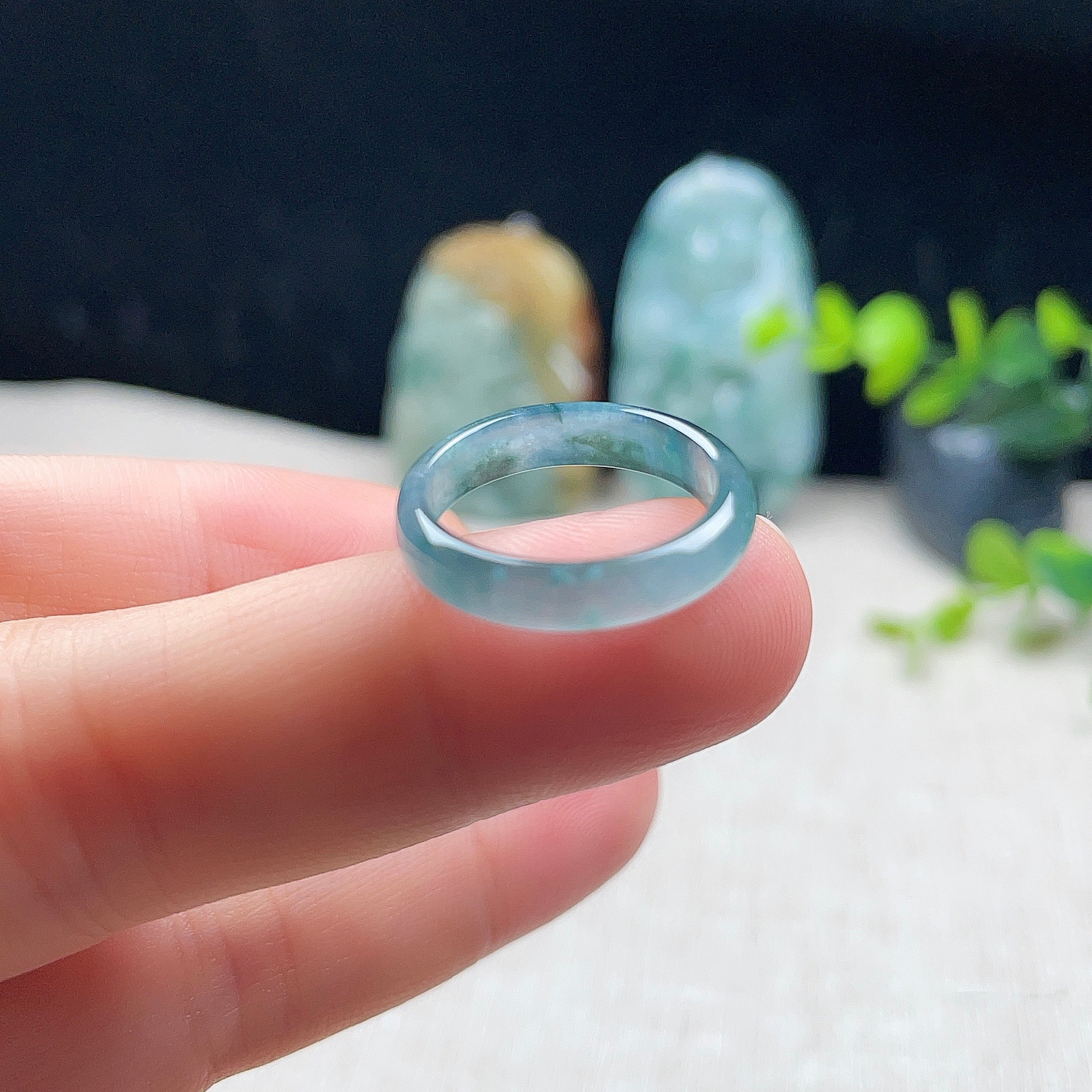 Natural Burmese Jadeite Ring