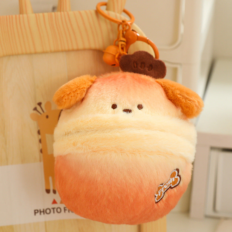 Cute Dog Egg Plush Toy - Adorable Puppy Plush Keychain, Creative Backpack Charm for Students and Friends