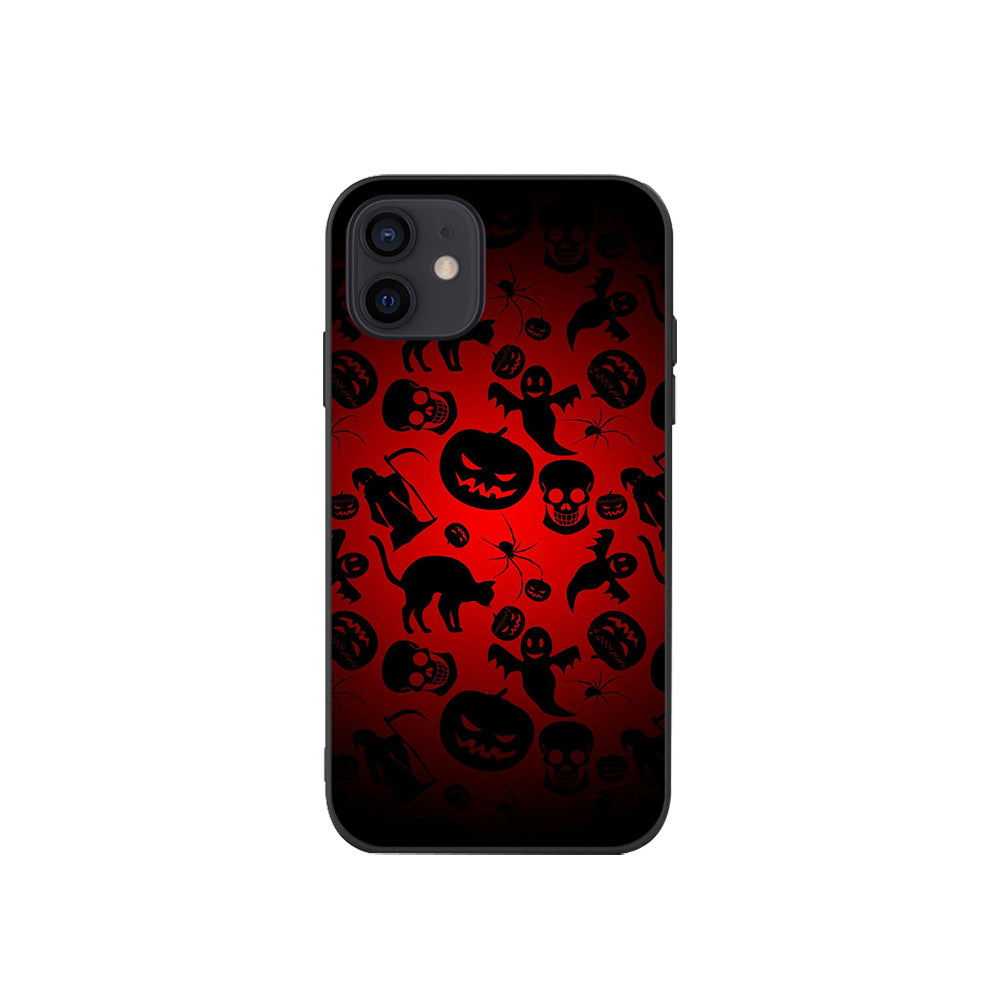 Halloween Party Phone Case - Creative Pumpkin, Witch, Bat, and Haunted House Protective Cover