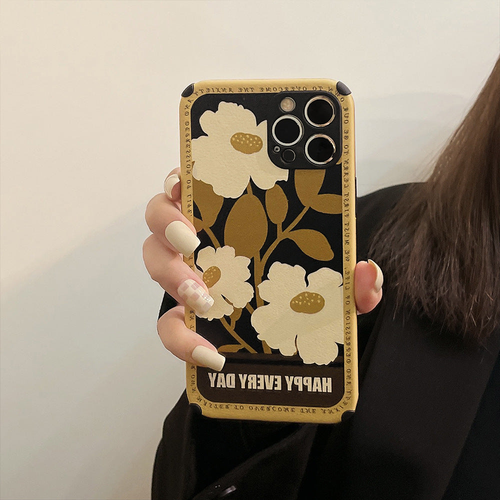 Fresh oil painting flowers for iPhone Apple series mobile phone case