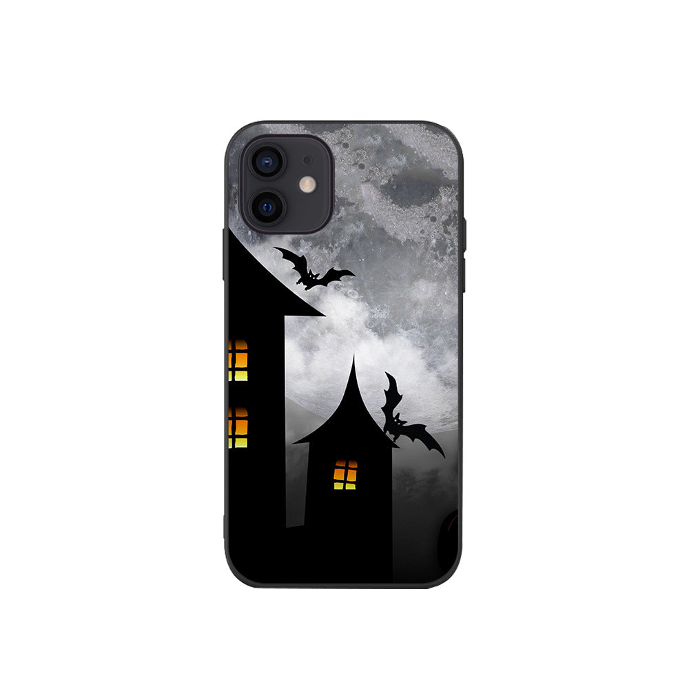 Halloween Party Phone Case - Creative Pumpkin, Witch, Bat, and Haunted House Protective Cover