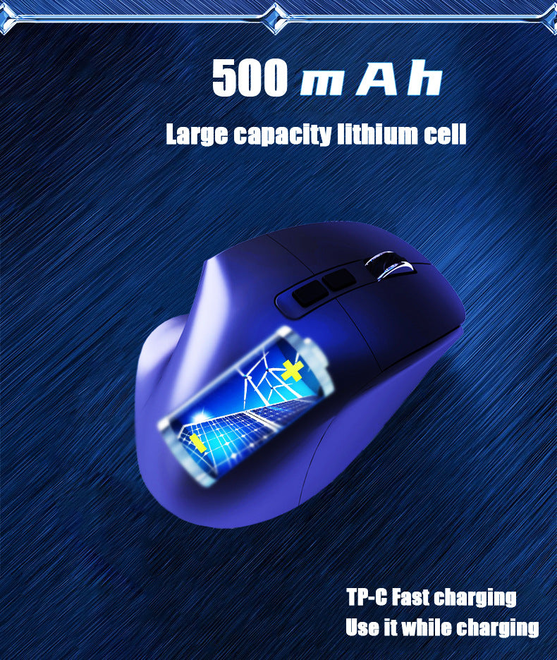 New Type-C Charging Wireless Dual-Mode Bluetooth Mouse - Compatible with Tablets, Phones, iPads, and Computers