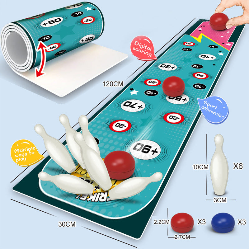 Indoor Curling Board Game Set - Interactive Tabletop Sports Toy for Kids and Family