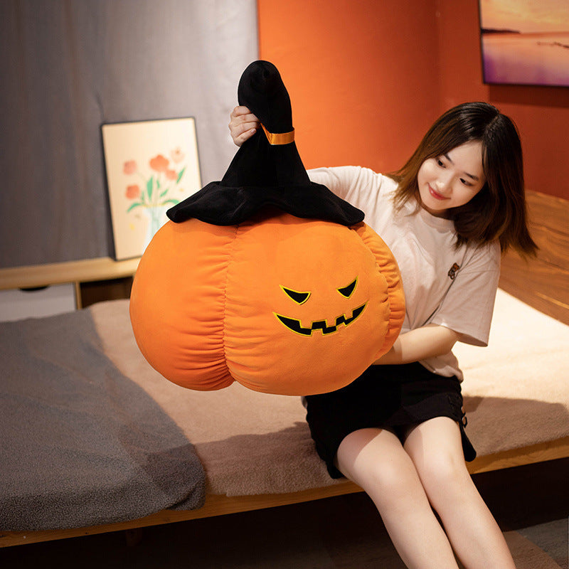 Funny Halloween Pumpkin Pillow Doll