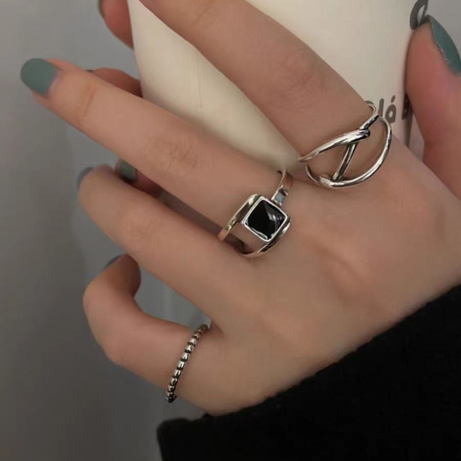 Geometric Ring for Women - Vintage, Bold, and Creative Open Hip-Hop Street Style Finger Ring