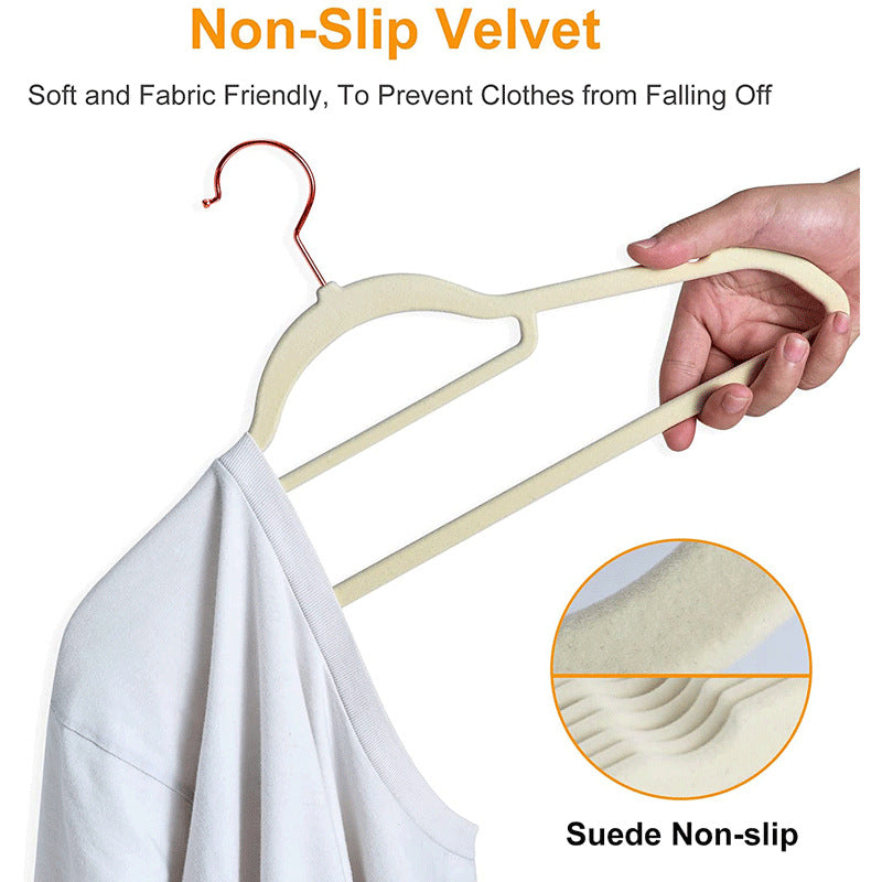 Slim Velvet Non-Slip Suit Hangers -45cm*24cm 30-Pack