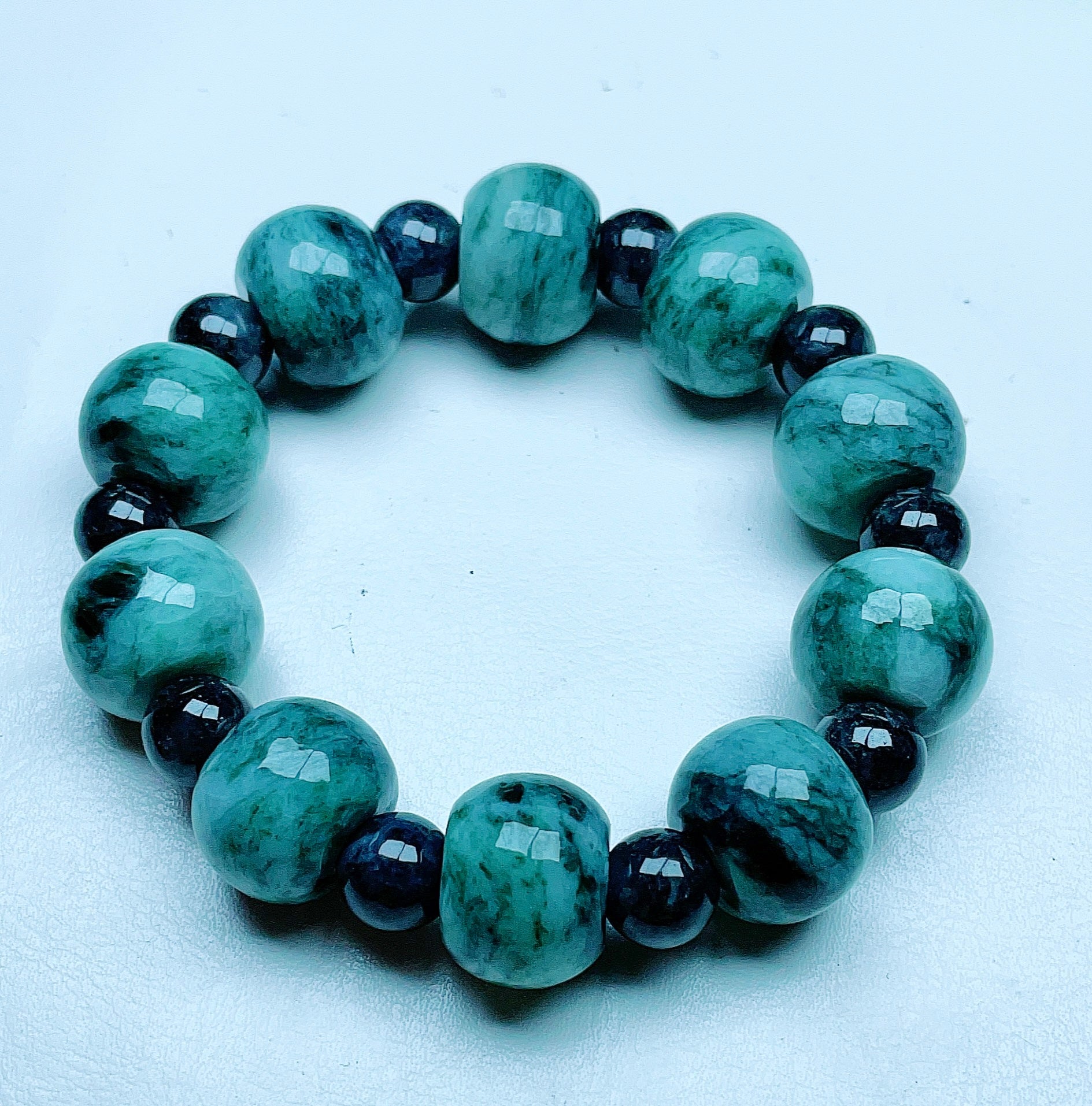 Myanmar Natural Colorful Jade Bracelet