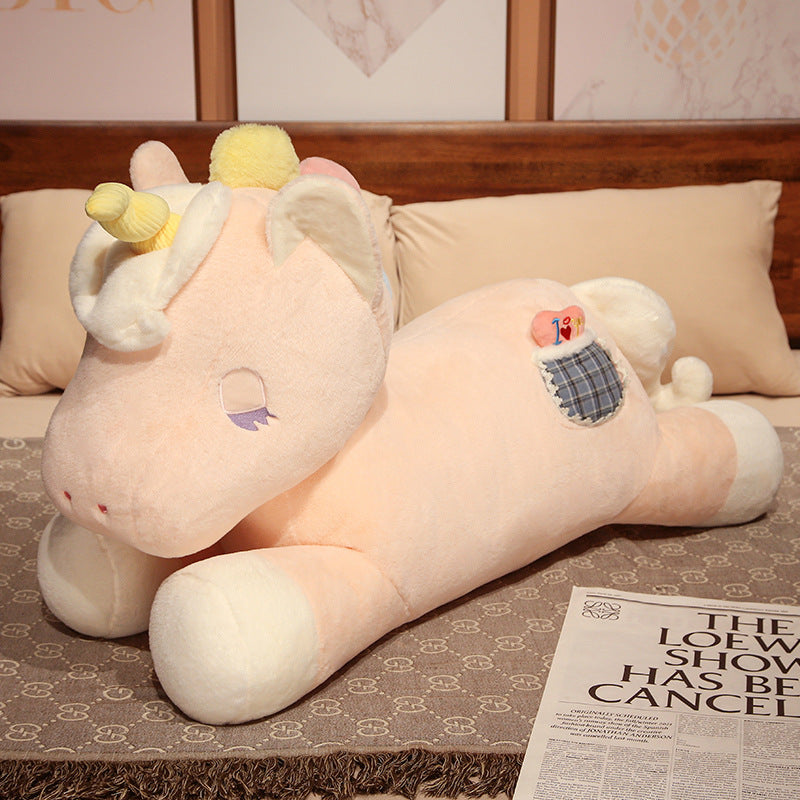 Dreamy Unicorn Plush Toy - Large Soft Stuffed Animal Pillow for Bed - Perfect Birthday Gift for Girls