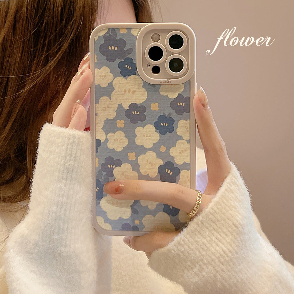 Flower Angel Eyes Phone Case Suitable for Apple Series Artistic Soft Case