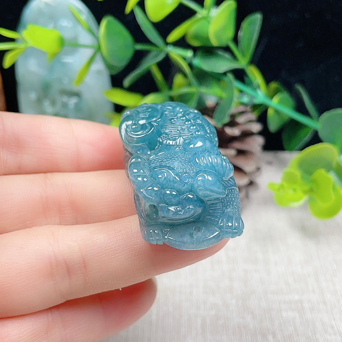 Natural Burmese Jade Pixiu Pendant