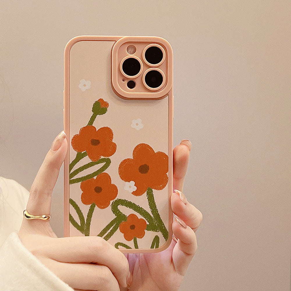 Flower Angel Eyes Phone Case Suitable for Apple Series Artistic Soft Case