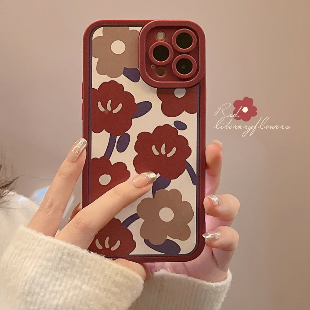 Flower Angel Eyes Phone Case Suitable for Apple Series Artistic Soft Case