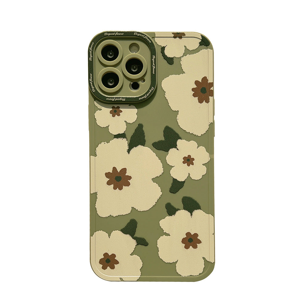 Flower Angel Eyes Phone Case Suitable for Apple Series Artistic Soft Case