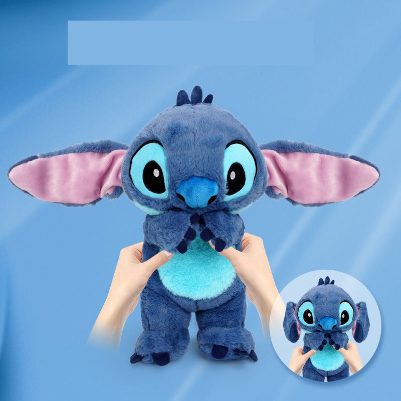 Stitch Plush Toy - Adorable Movable Ear Stitch Plush Doll and Sleep Pillow