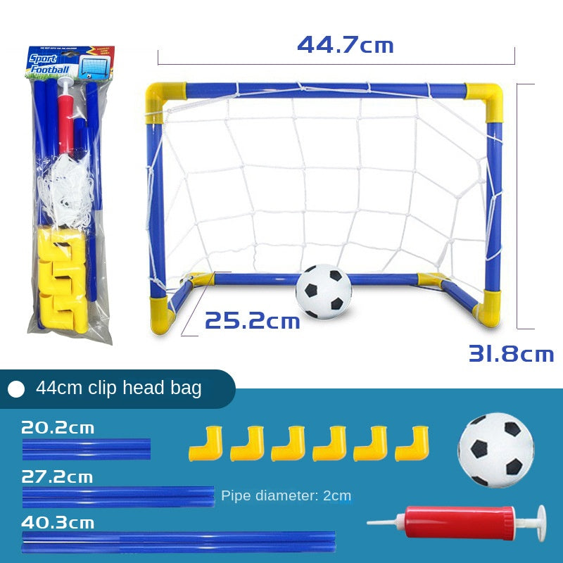 Children's Indoor and Outdoor Plastic Soccer Goal Set - DIY Sports Toy Football Frame