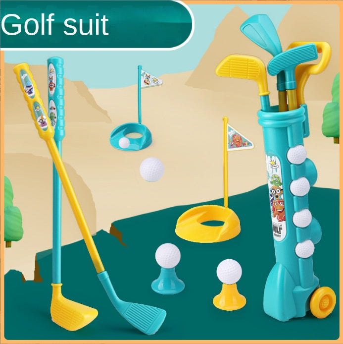 Parent-Child Interactive Boys' Golf Toy Set - Outdoor Sports Game