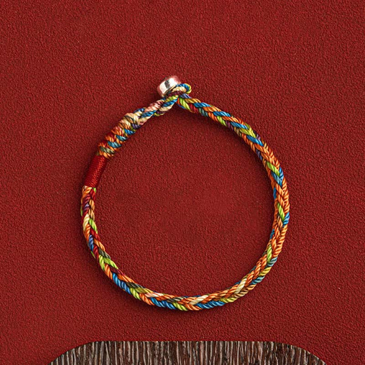 "May you be healthy and happy" Lucky Multicolored Bracelet